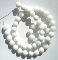 16 inch strand of 8mm Round Mother of Pearl